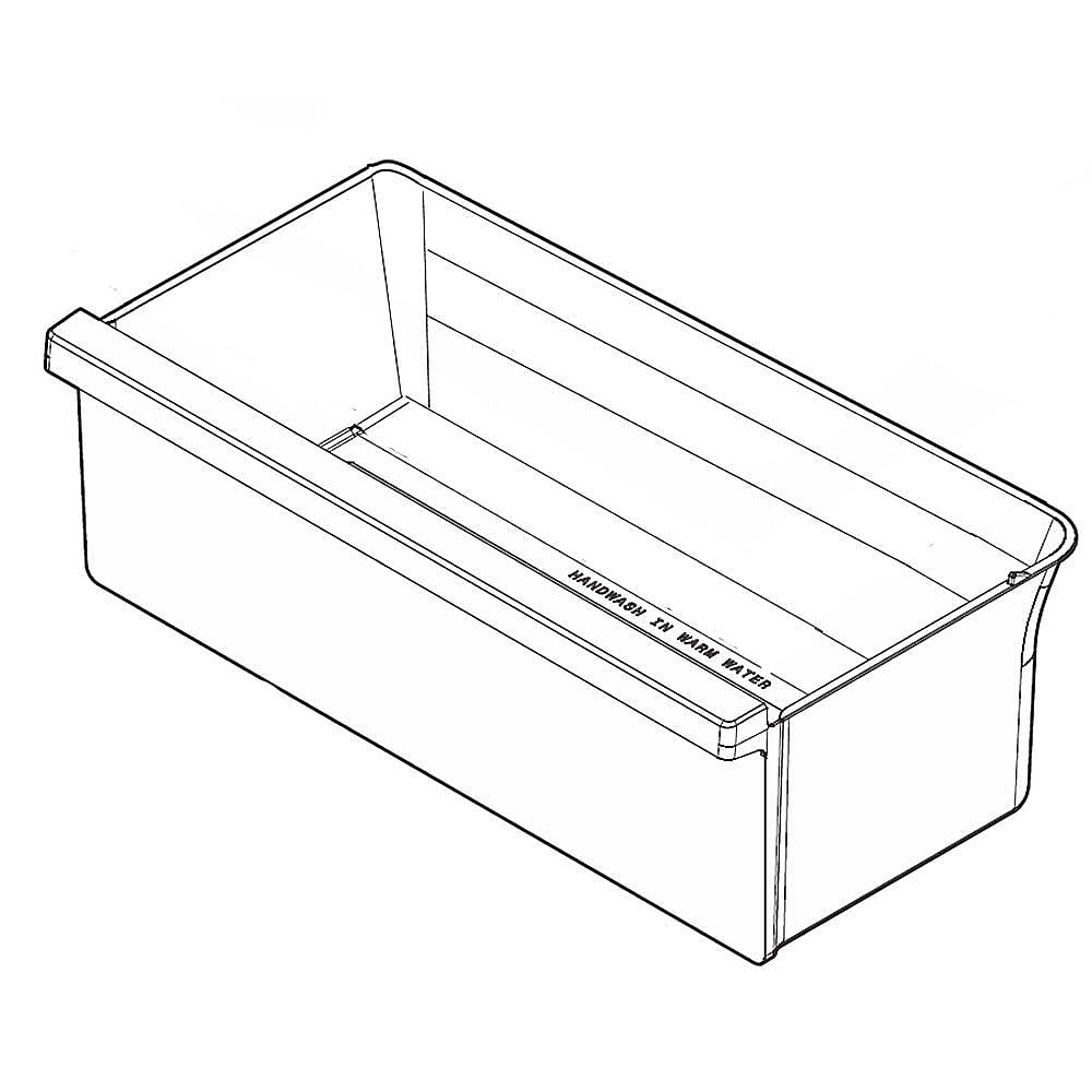 Frigidaire Part #5304520487, Refrigerator Crisper Drawer | 22.50 x 12.00 x 8.50