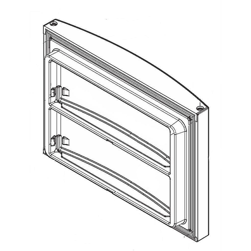 Part #5304520517, Refrigerator Freezer Door Assembly (Stainless) / 29.90 x 23.60 x 7.30