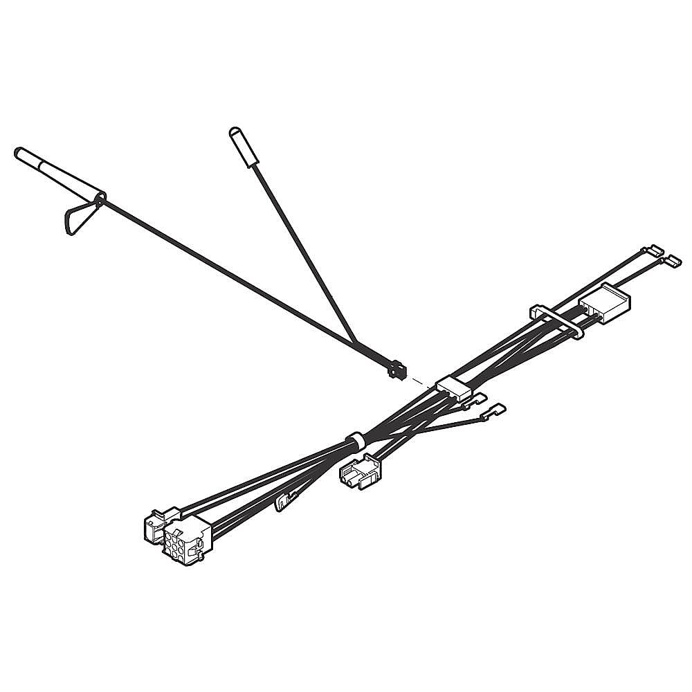 Part #5304521777, Refrigerator Temperature Sensor And Wire Harness (Replaces 242303101) / 11.15 x 9.55 x 2.00