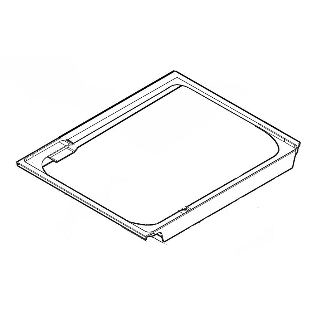 Part #5304522177, Refrigerator Deli Drawer Cover Frame / 19.00 x 15.35 x 1.40