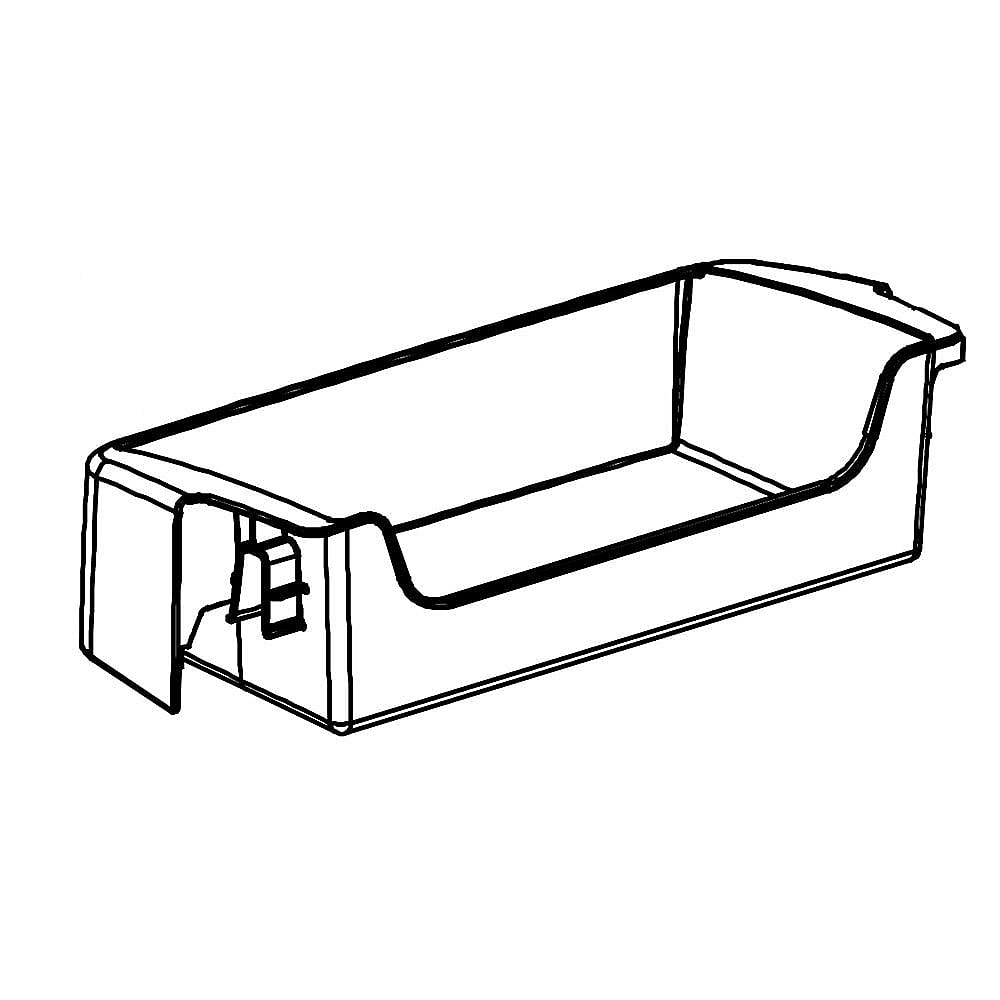 Part #5304523518, Refrigerator Half-Width Door Bin / 12.15 x 5.30 x 3.15