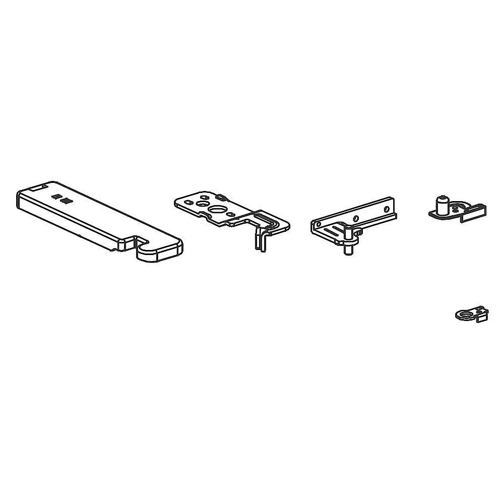 Part #5304523551, Refrigerator Left-Swing Door Reversal Kit (Stainless) / 12.80 x 8.55 x 1.55