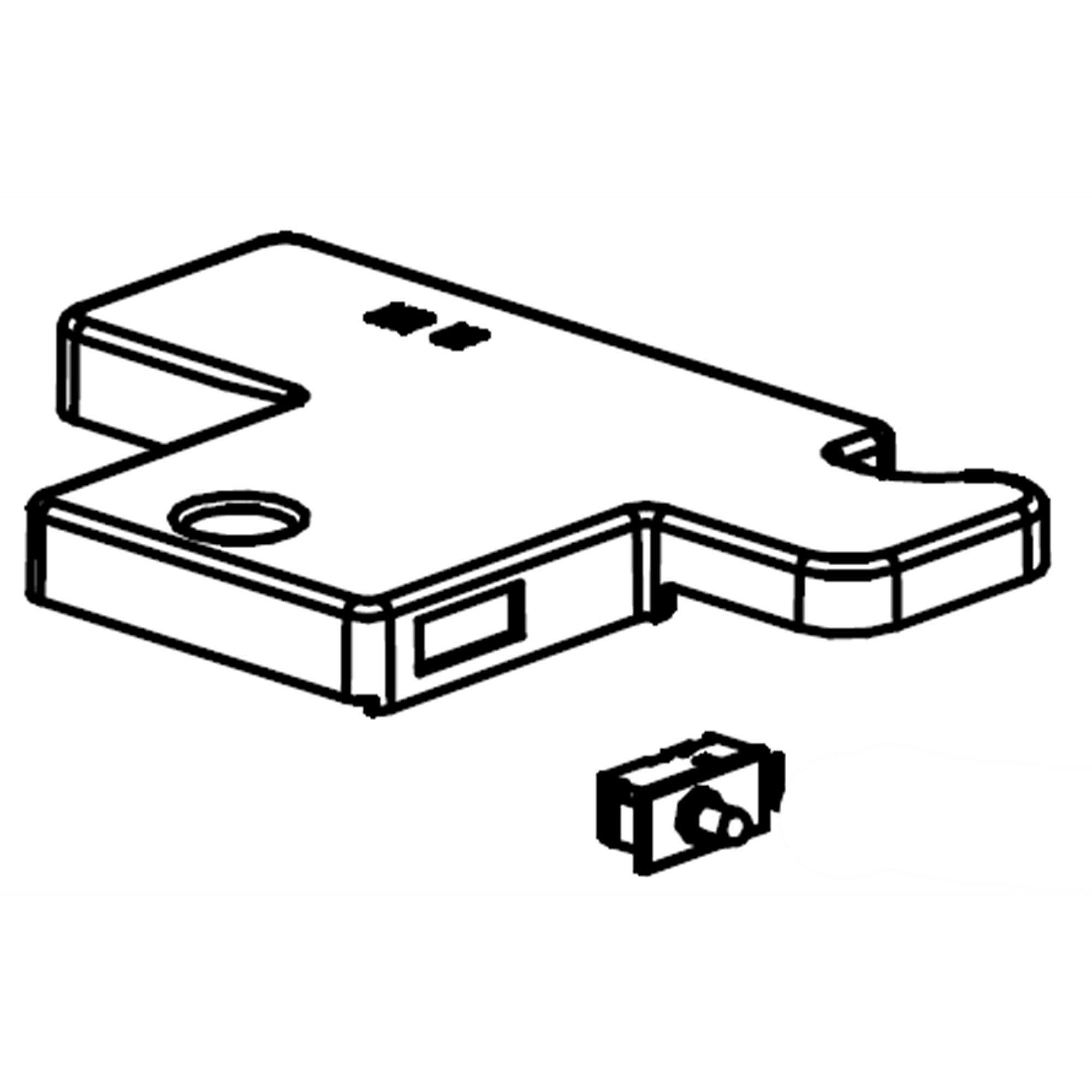 Part #5304523667, Frigidaire Cover Assembly, hinge , upper , w/switch