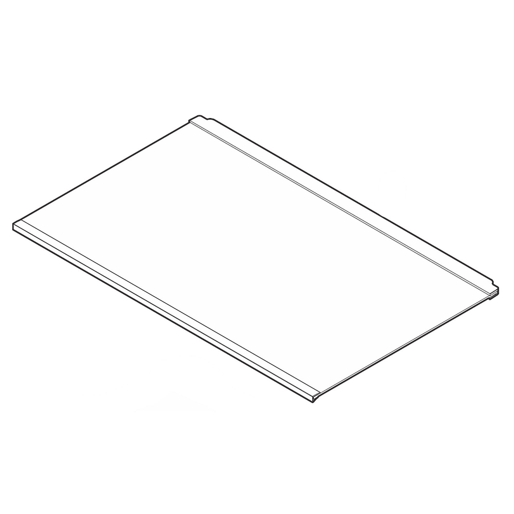 Part #5304524025, Shelf Assembly, freezer , glass , w/trim / 25.75 x 15.75 x 0.25