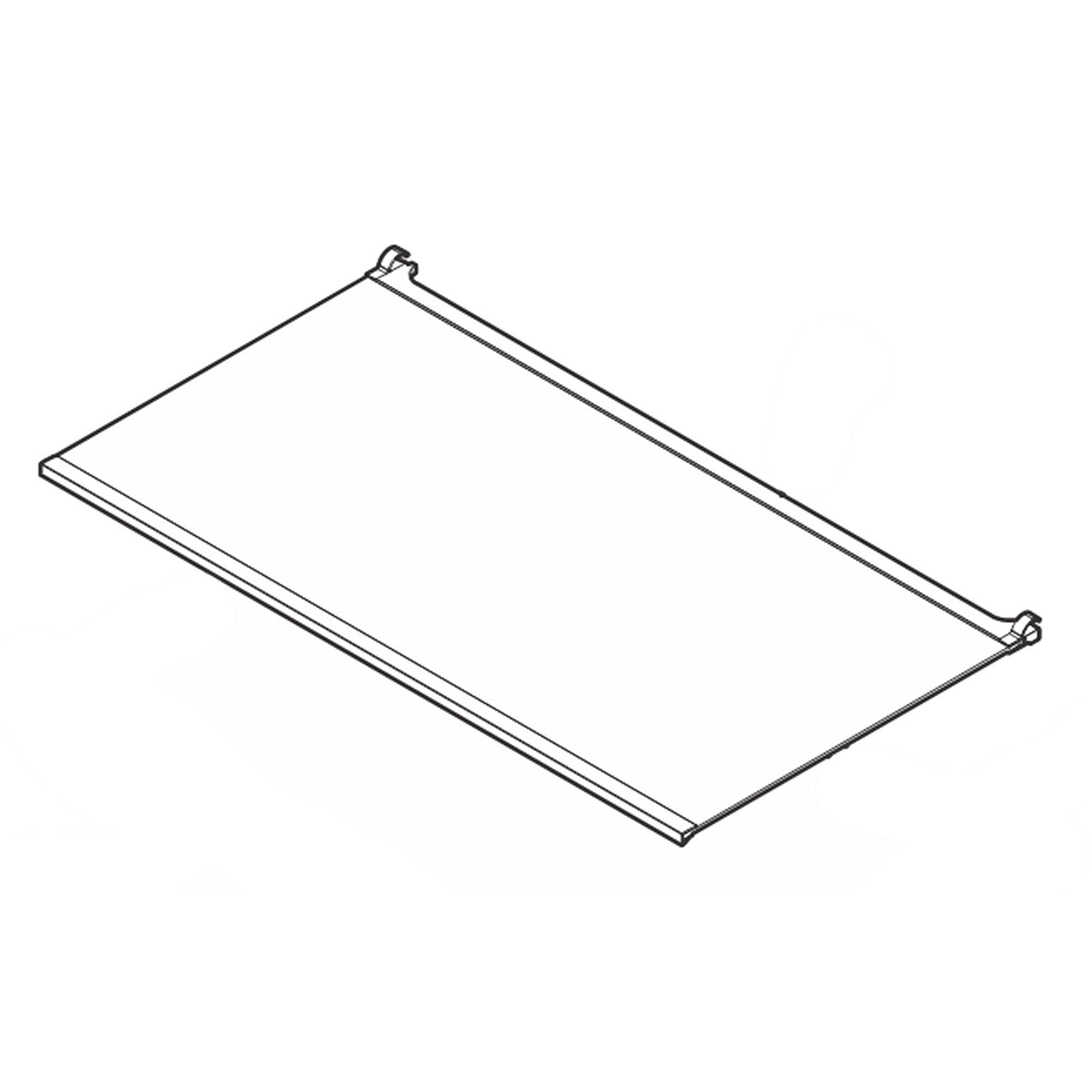 Part #5304524074, Freezer Glass Shelf Assembly, Large / 26.75 x 15.25 x 0.75