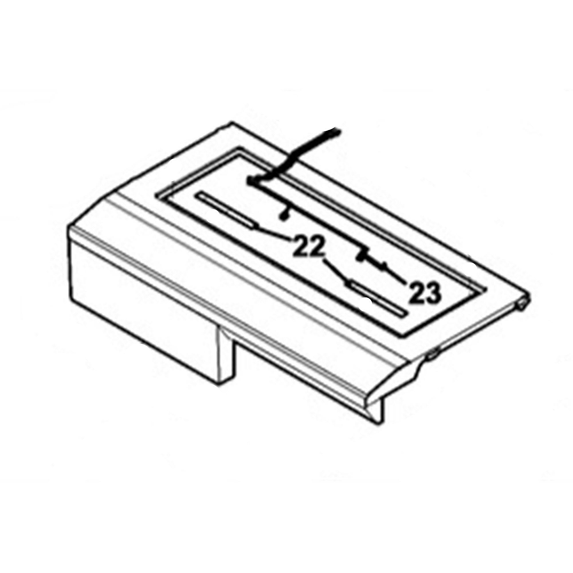 Frigidaire Part #5304524715, Control Cove | 26.00 x 15.00 x 6.00