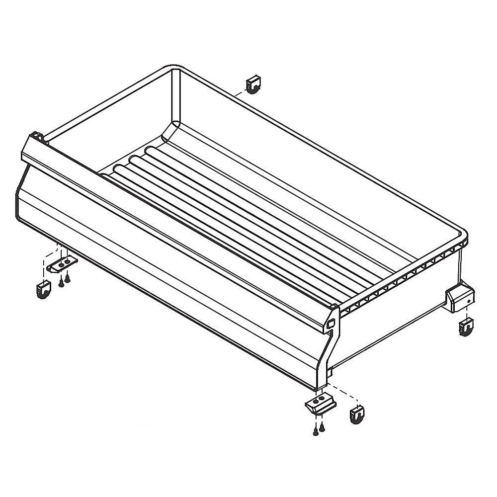 GE Part #5304524919, Refrigerator Freezer Drawer | 30.25 x 16.25 x 7.00