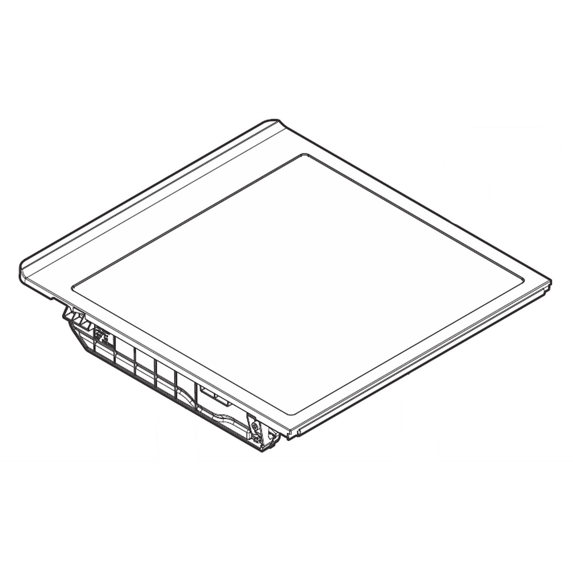 Part #5304525934, Refrigerator Crisper Drawer Cover Assembly / 19.50 x 17.25 x 2.50