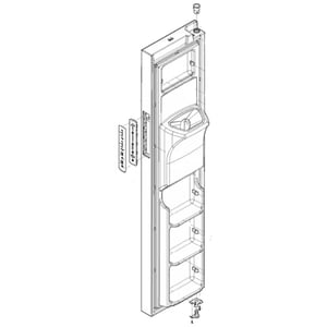 Refrigerator Freezer Door Assembly (stainless) 5304525969