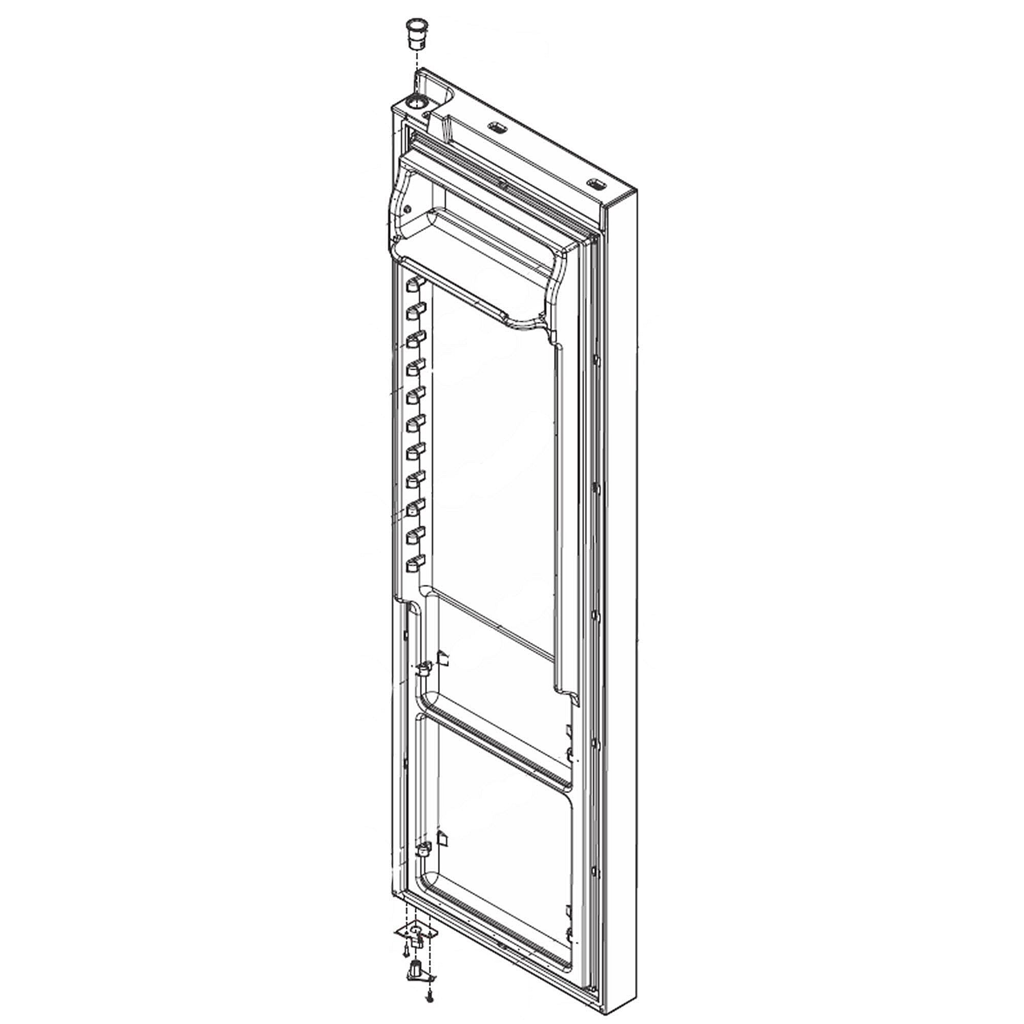 Frigidaire Part #5304525970, Refrigerator Door Assembly (Stainless)