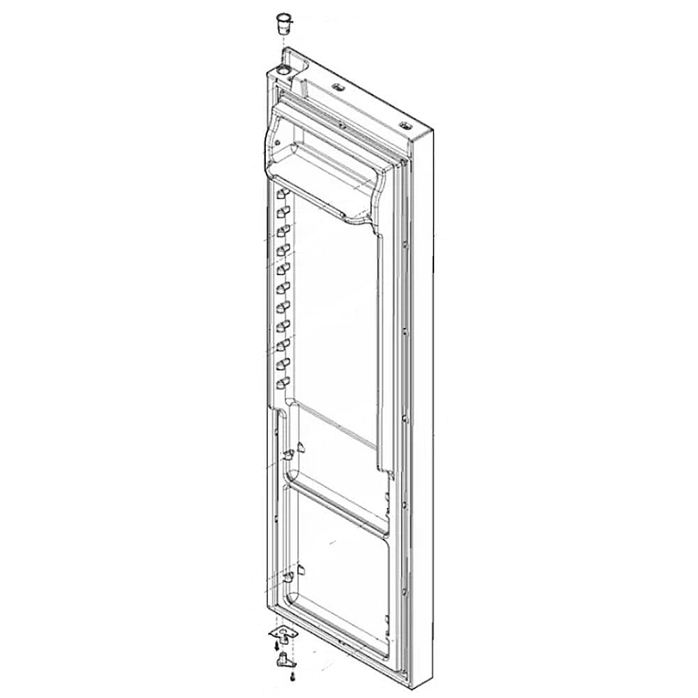 Frigidaire Part #5304526137, Refrigerator Door Assembly (White)