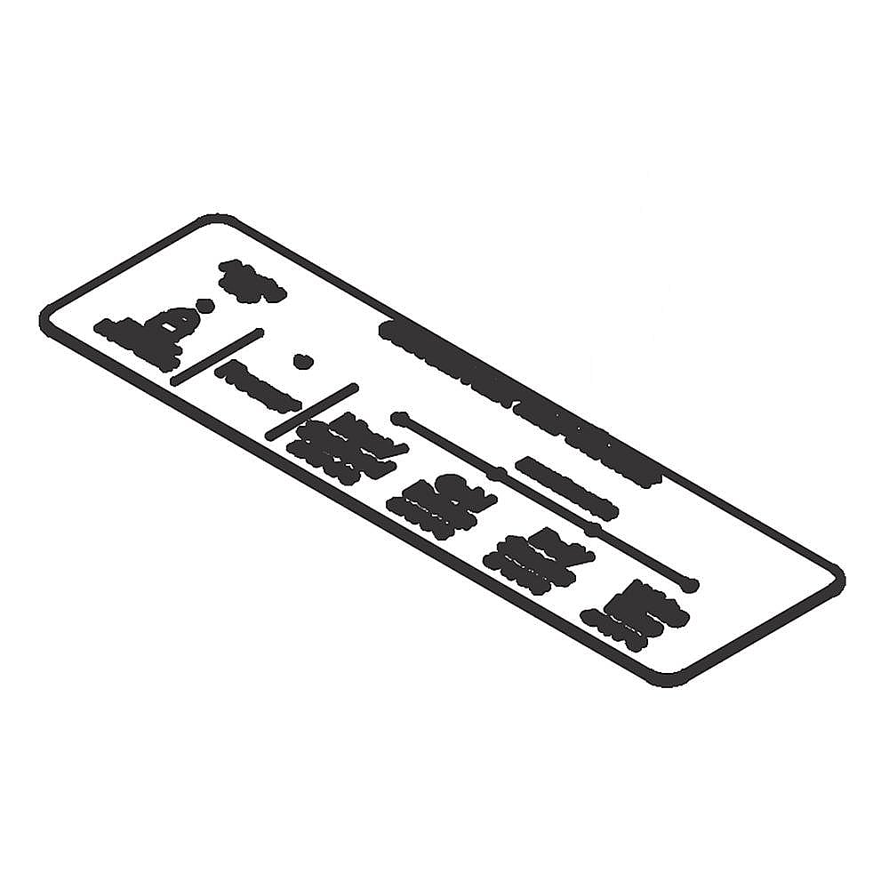 Part #5304527898, Overlay | 7.80 x 2.15 x 0.15