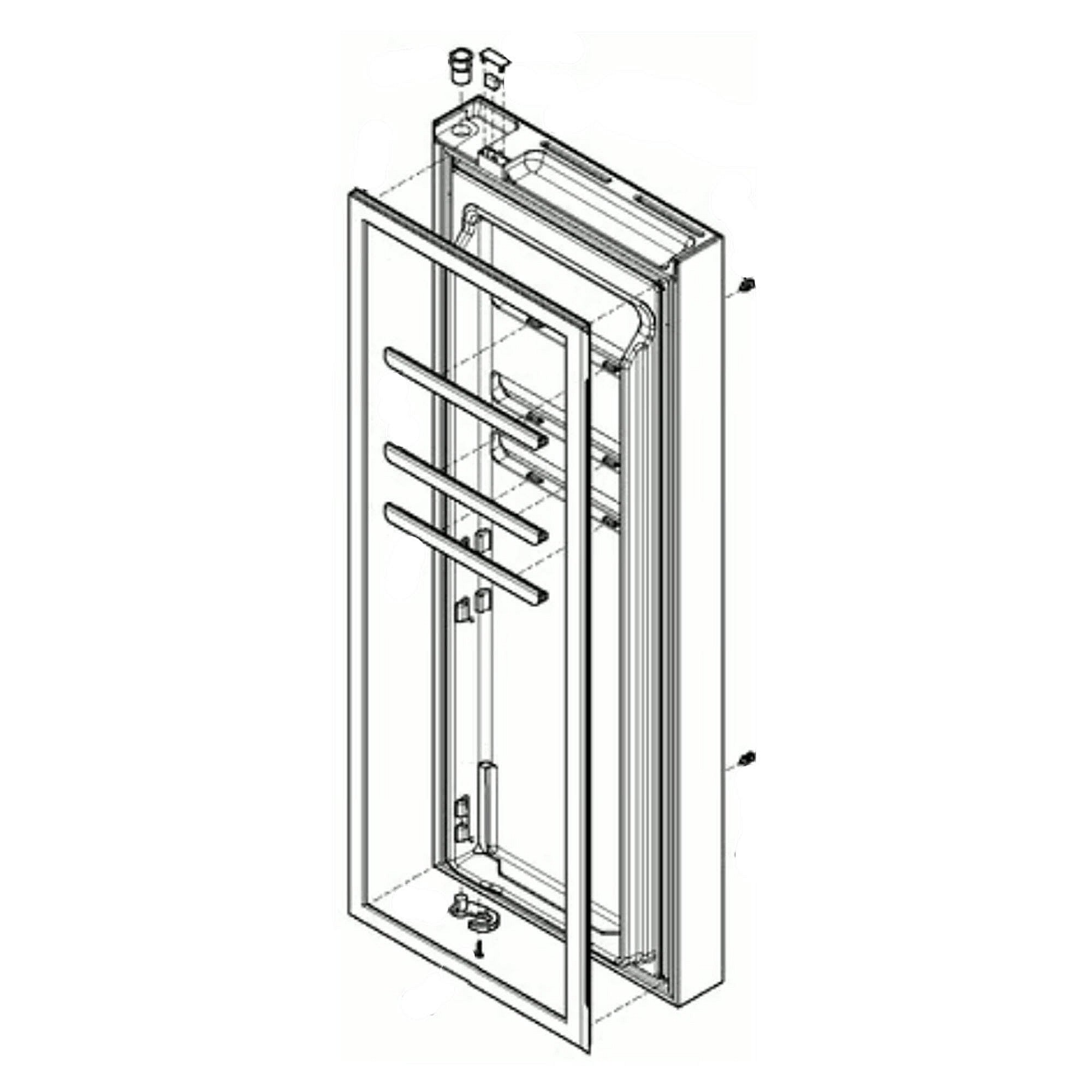 Part #5304529288, Frigidaire Refrigerator Door Assembly, Right