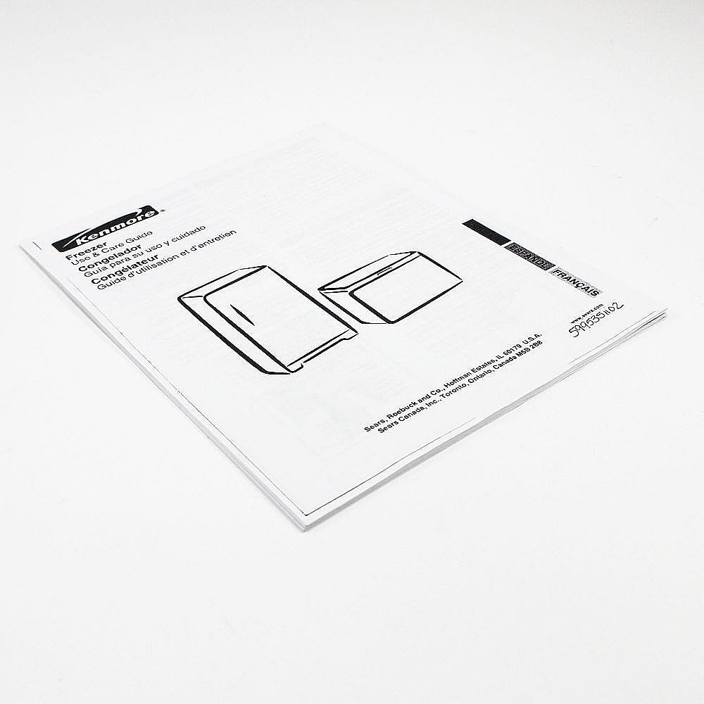 Part #5995351102, Kenmore Freezer Owners Manual / 15.00 x 11.00 x 0.00