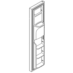 Refrigerator Freezer Door Assembly (stainless) 807460004
