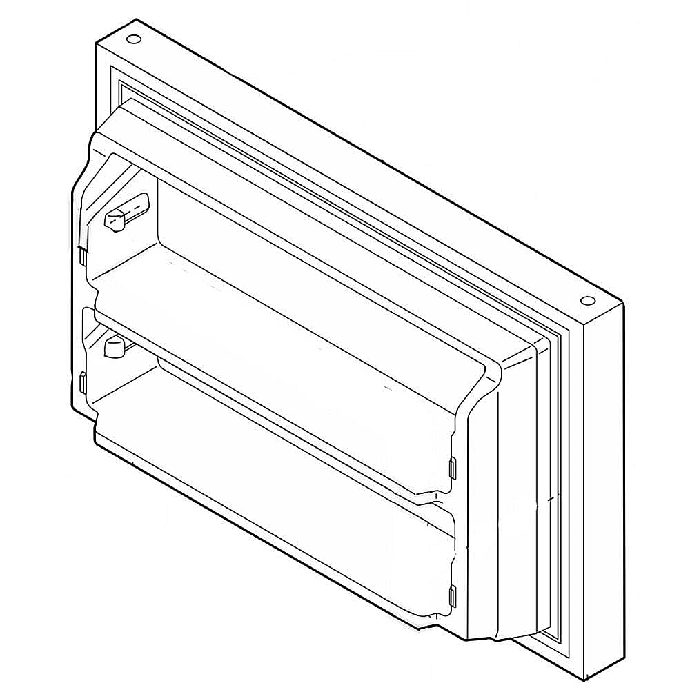 Kenmore Part #807460013, Refrigerator Freezer Door Assembly | 34.70 x 22.90 x 10.80