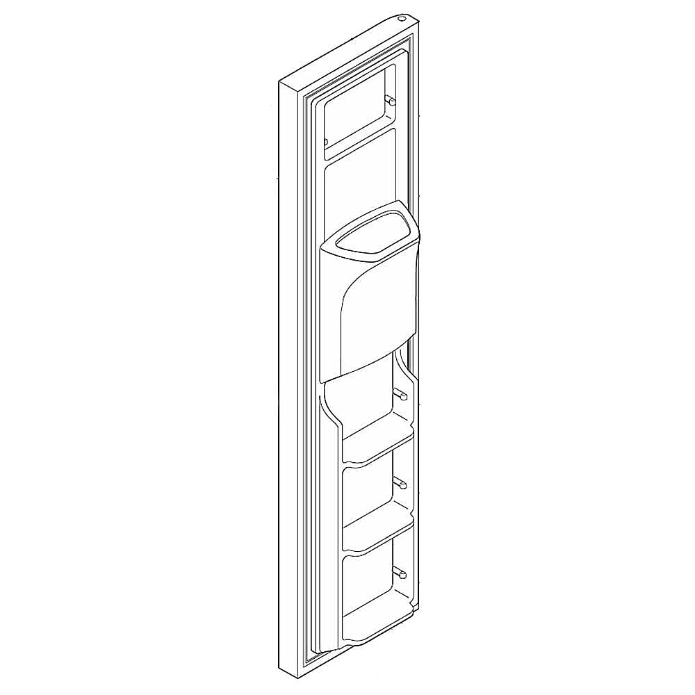 Frigidaire Part #807460017, Refrigerator Freezer Door Assembly | 70.00 x 20.00 x 11.00