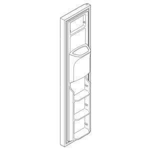 Refrigerator Freezer Door Assembly (stainless) 807460032