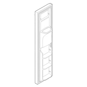 Refrigerator Freezer Door Assembly (black) 807460037