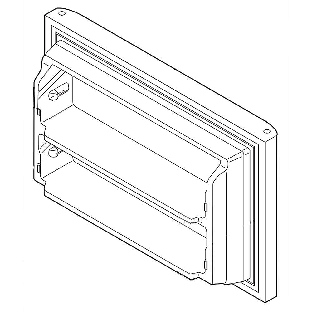 Part #807460041, Door Frz, blk Stainless / 34.50 x 23.00 x 11.00