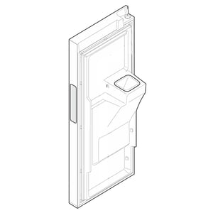 Refrigerator Door,complete ,black Stainless 807460062