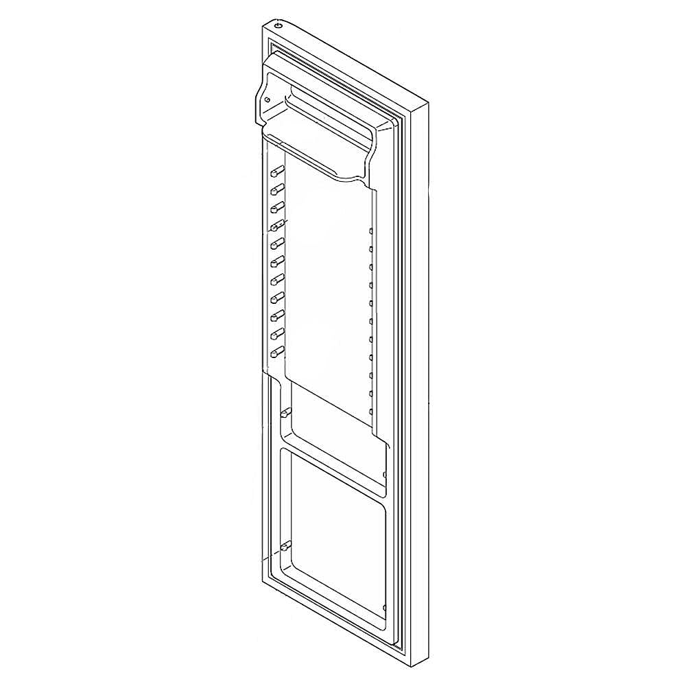 Part #807460119, Refrigerator Door Assembly (Black)