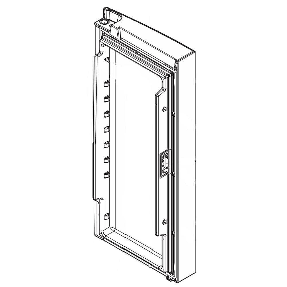 Frigidaire Part #807460147, Refrigerator Door Assembly, Right (Stainless) | 4.50 x 3.00 x 2.00