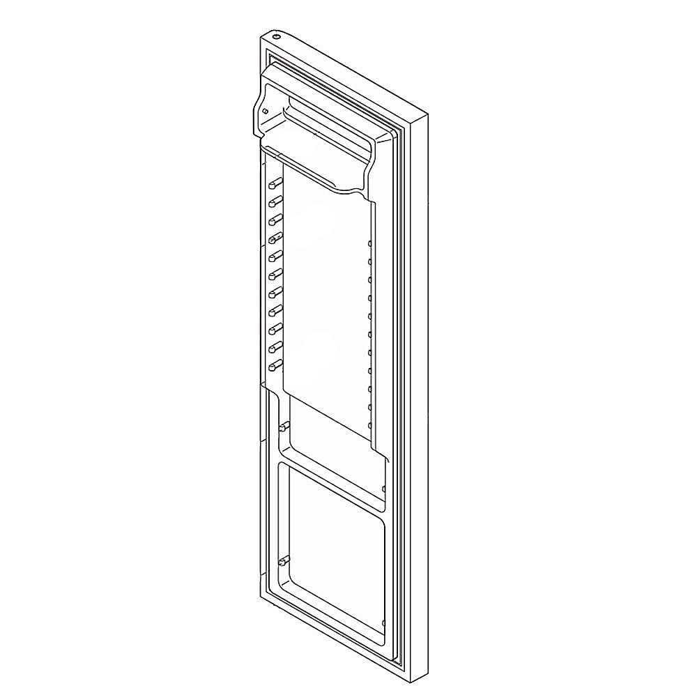 Part #807460169, Refrigerator Door Assembly (Black Stainless)