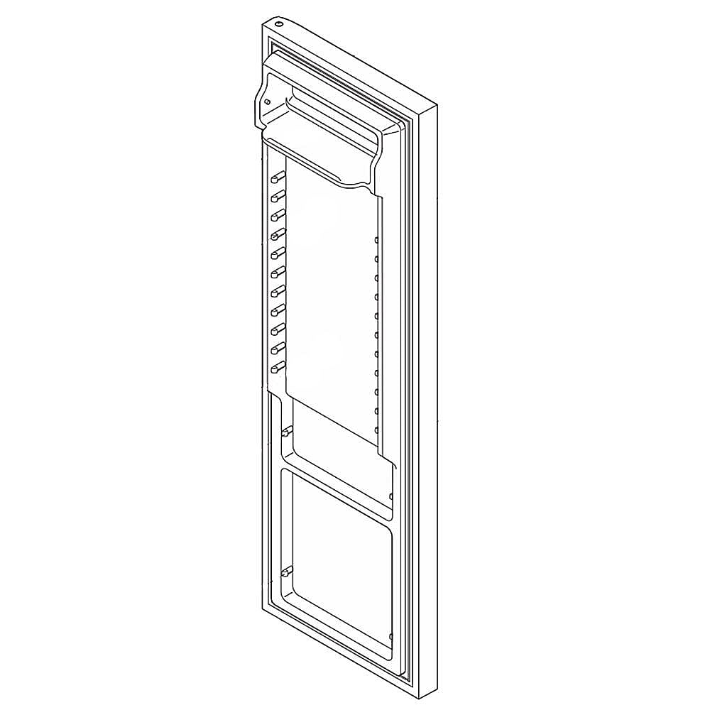 Frigidaire Part #807460176, Refrigerator Door Assembly (Stainless) | 73.00 x 12.00 x 12.00