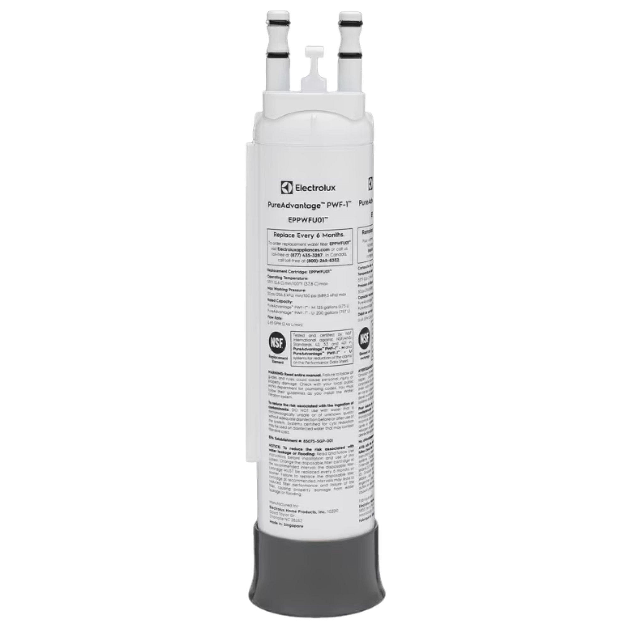 Part #eppwfu01, Electrolux Pureadvantage Refrigerator Water Filter / 10.50 x 2.35 x 2.35