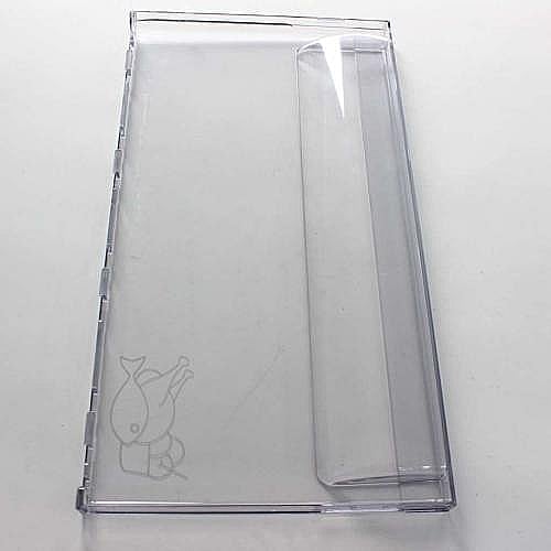 GE Part #4928890400, Blomberg Refrigerator Freezer Stora Drawer Front Cover