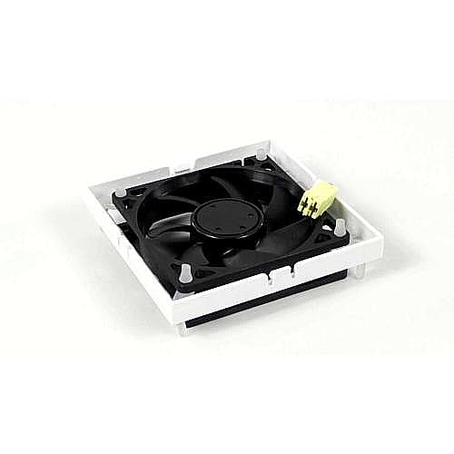 GE Part #4943560100, Blomberg Refrigerator Circulation Fan Assembly