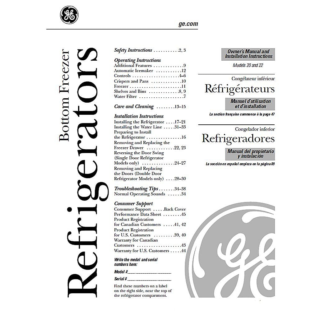 Photo of Part #49-60282, Users Guide from Repair Parts Direct