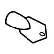 Freezer Door Key, 2-pack for GE FUF17DLRAWW - Part WR01X29793