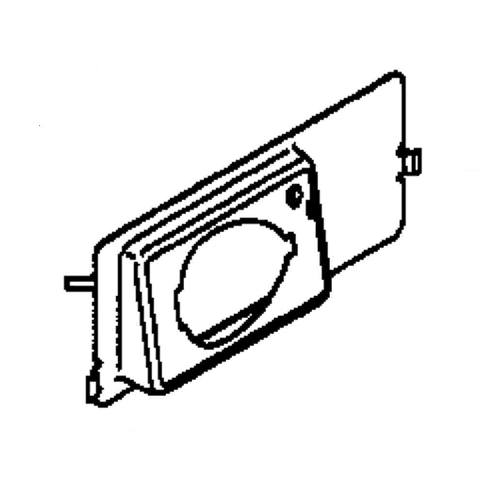 Part #wr02X10634, Ge Profile Refrigerator Freezer Reflector / 8.00 x 7.50 x 0.80