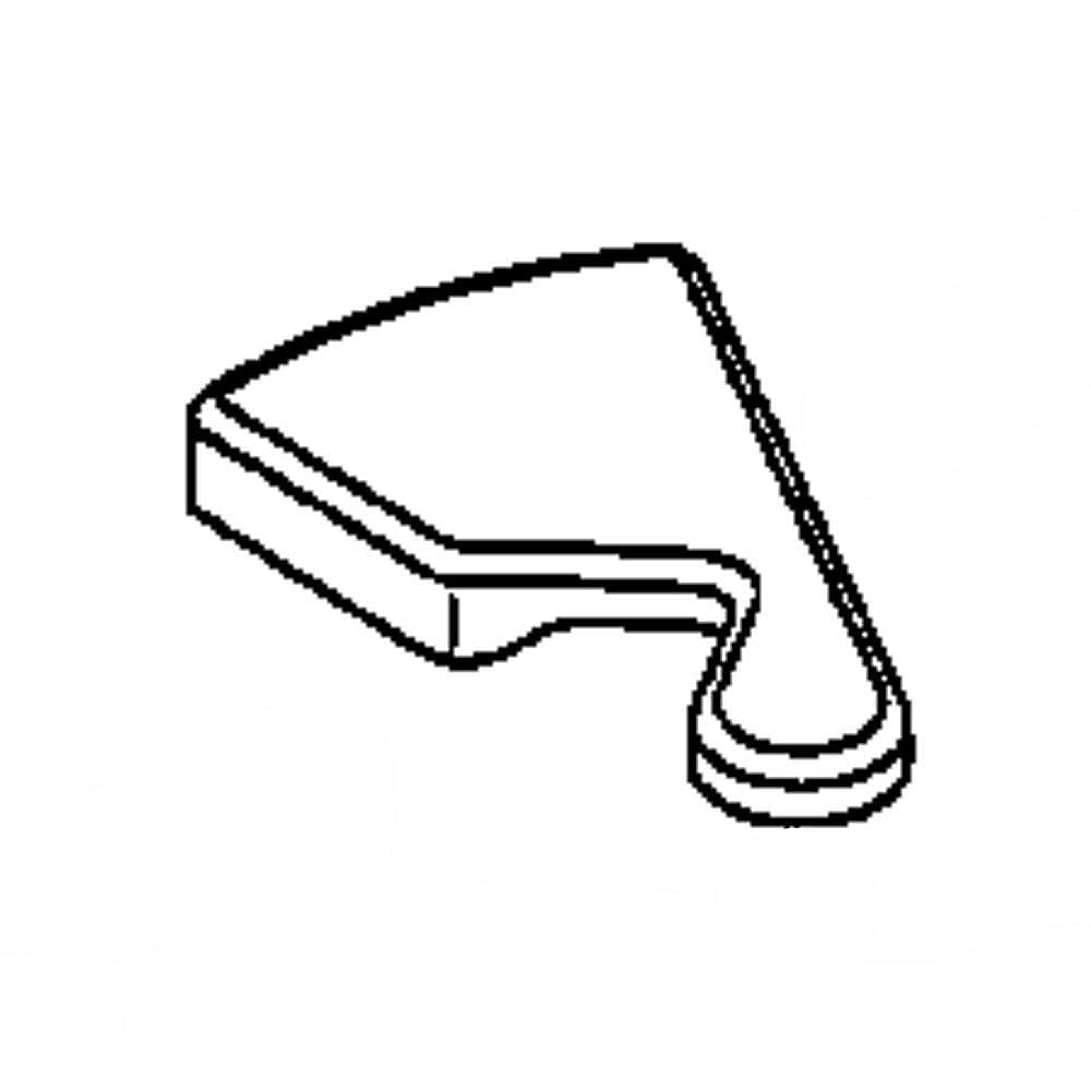 GE Part #wr02X10657, Refrirator Hin Cover | 6.00 x 6.00 x 0.50