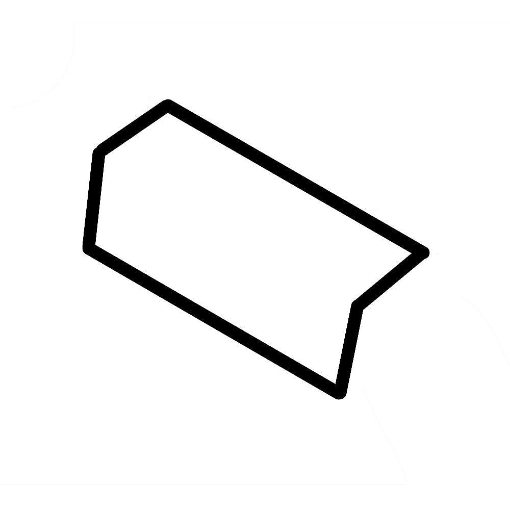 Part #wr02X10781, Ge Profile Refrigerator Corner Cap / 6.00 x 6.00 x 0.30