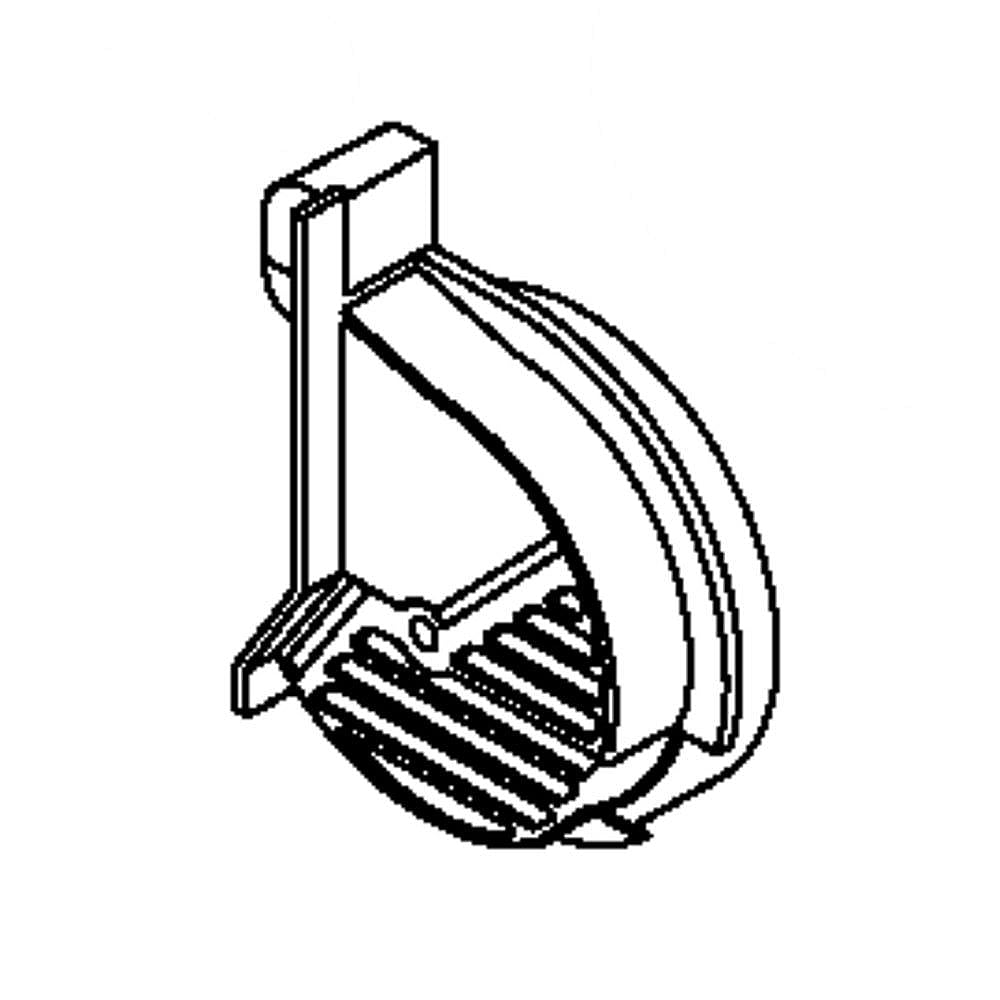 GE Part #wr02X10829, Mullion Grille | 7.10 x 5.70 x 3.80