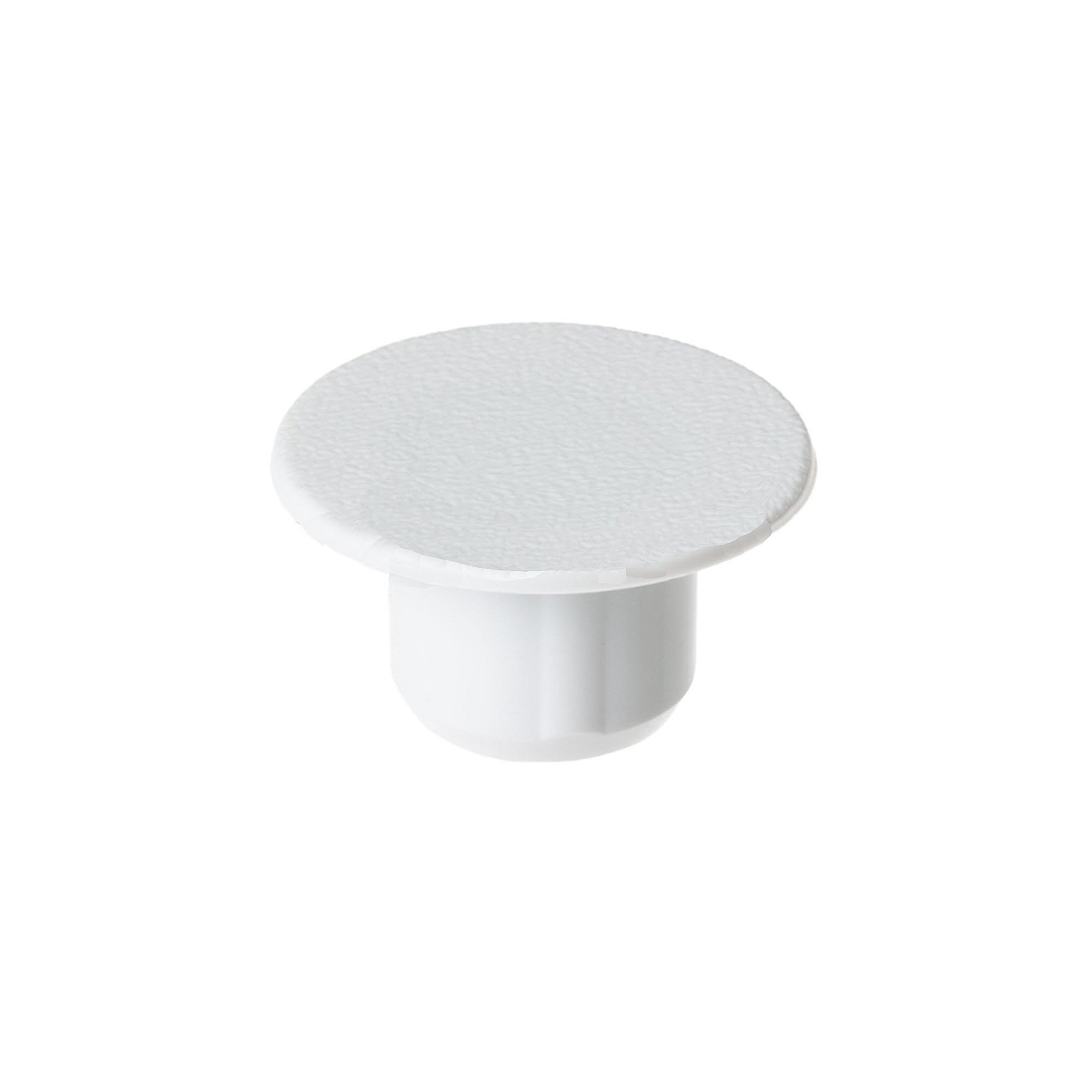 Part #wr02X10886, Refrigerator Freezer Door Hinge Plug (White) / 6.00 x 6.00 x 0.50