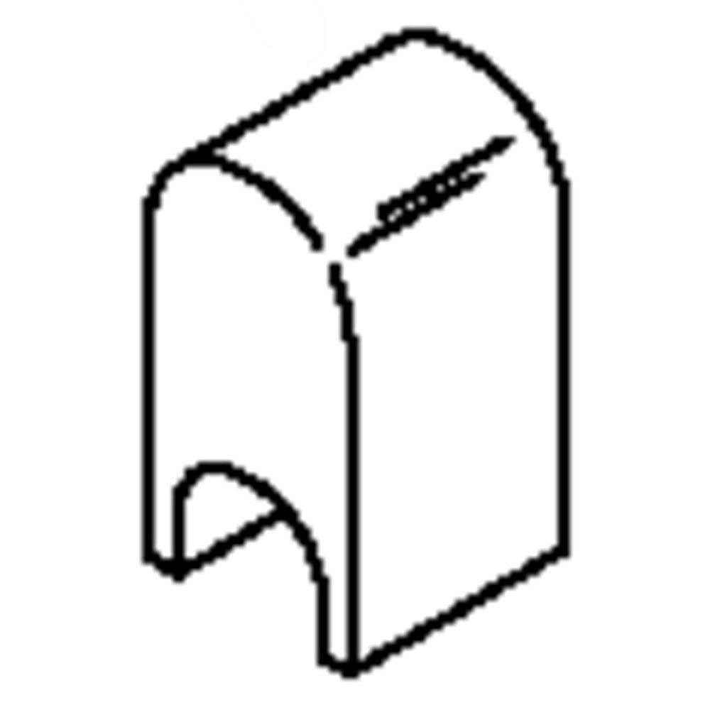 Part #wr02X11449, Refrigerator Water Line Cover / 4.50 x 4.00 x 2.10