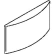 Refrigerator Light Cover for GE ZISW480DRI - Part WR02X11451