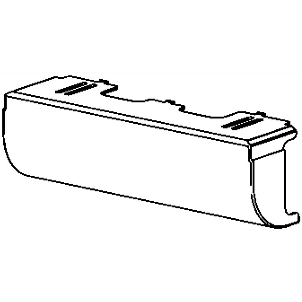 GE Part #wr02X11877, Refrigerator Lamp Shield | 17.50 x 17.50 x 4.00
