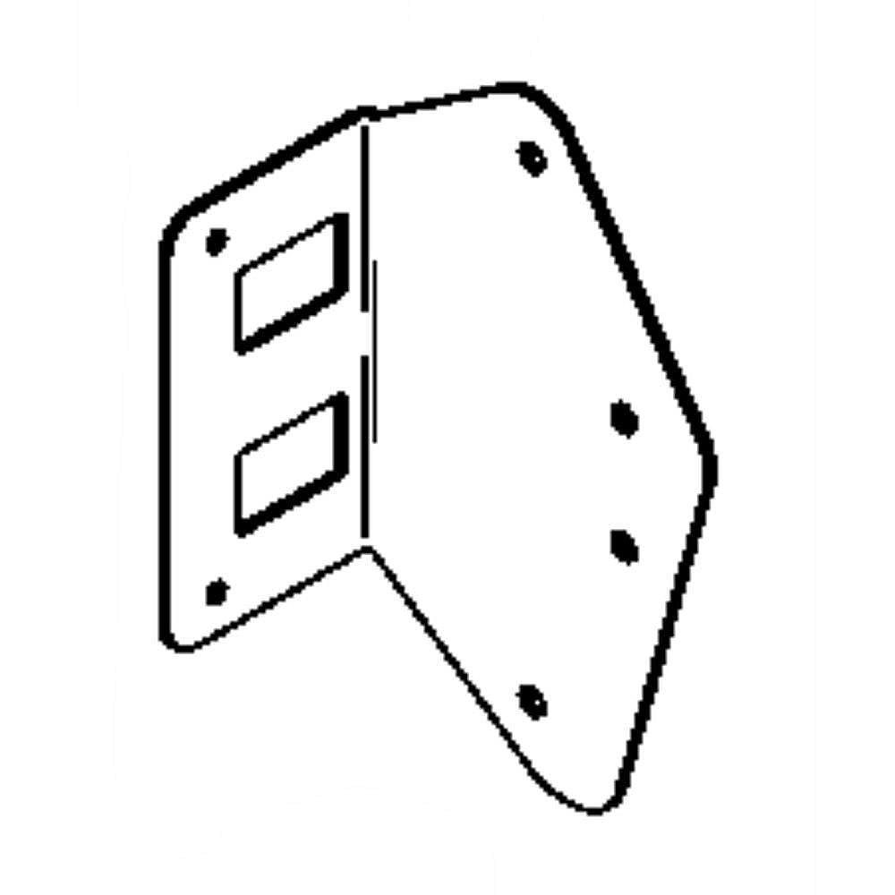 Part #wr02X12213, Hotpoint Refrigerator Angle Bracket / 6.00 x 6.00 x 0.70