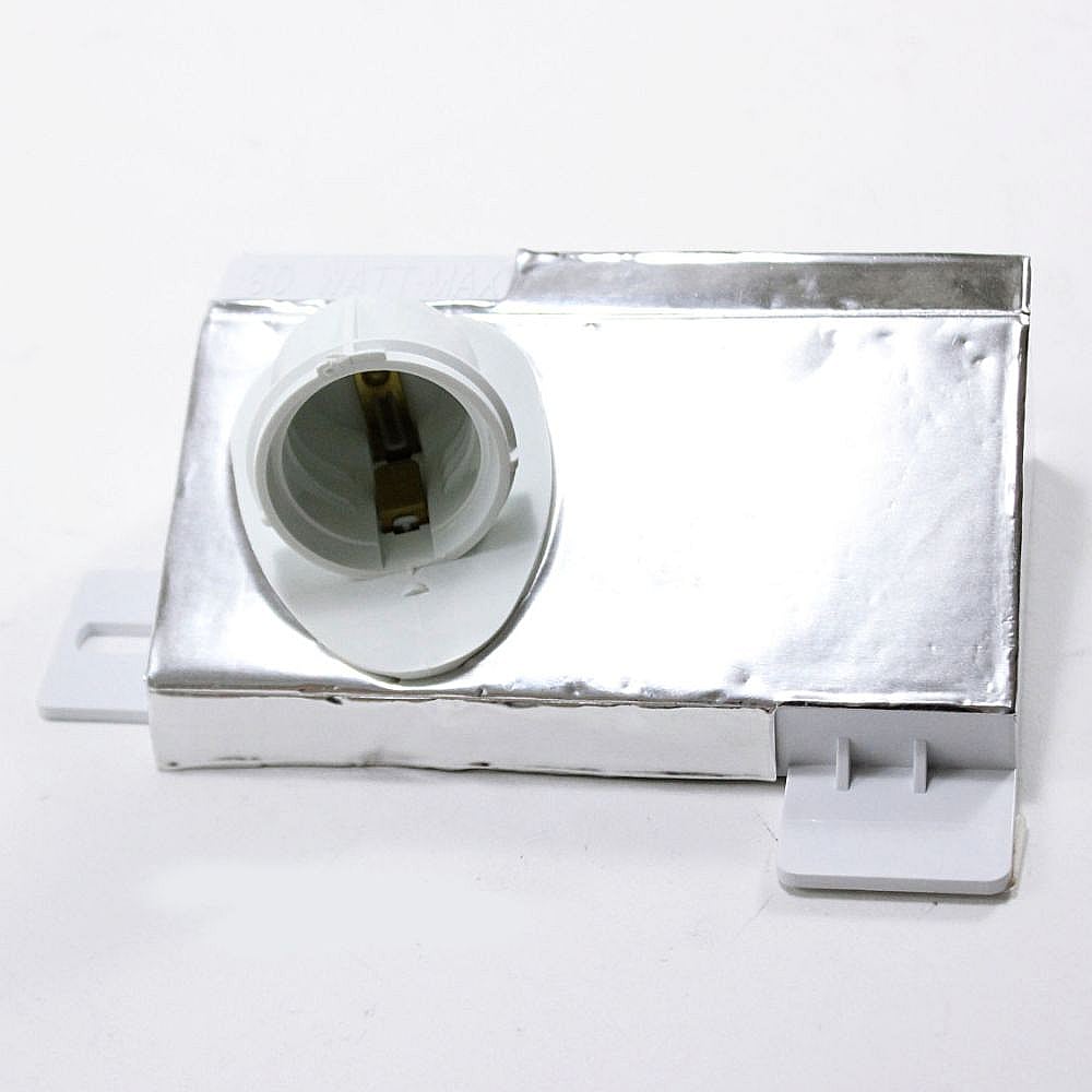Part #wr02X12287, Refrigerator Light Reflector Housing / 8.00 x 7.50 x 2.30