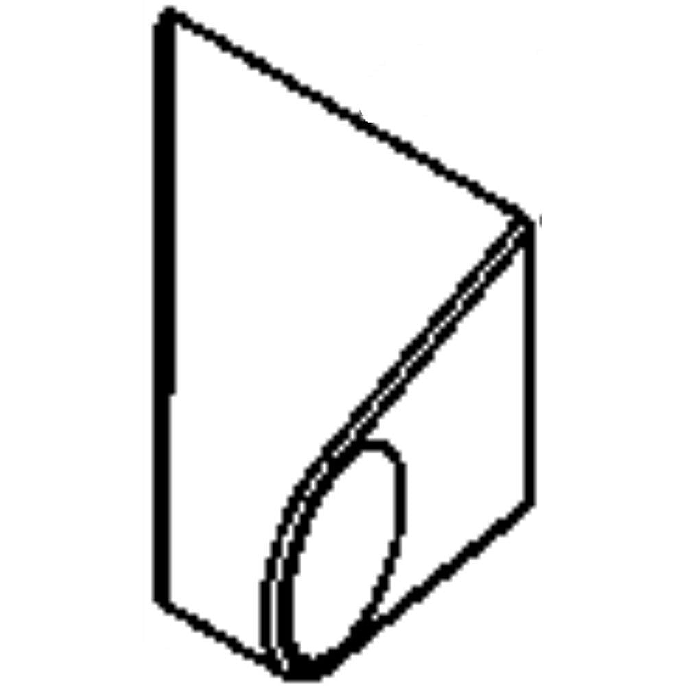 GE Part #wr02X12344, Refrirator Door Handle End Cap | 6.40 x 6.60 x 6.60