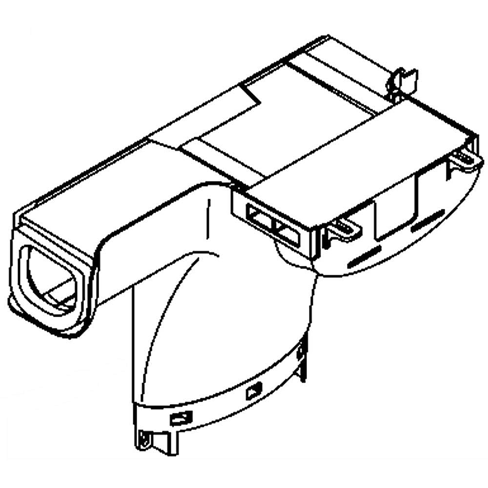 GE Part #wr02X12494, Refrigerator Hin Cover | 8.00 x 7.50 x 0.60