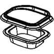 Refrigerator Dispenser Ice Chute Cap And Gasket Assembly for GE PFSS6PKWBSS - Part WR02X12661
