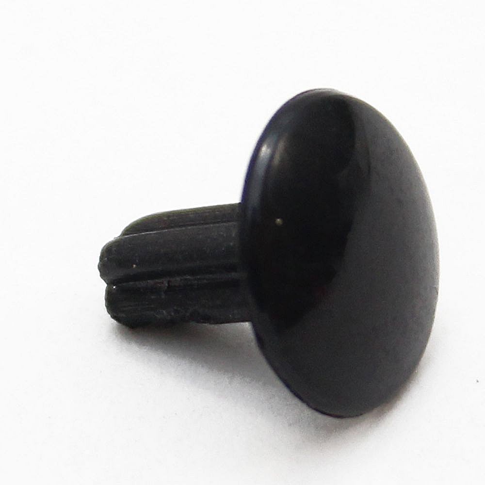 Part #wr02X12778, Refrigerator Door Hinge Hole Plug (Black) / 6.00 x 6.00 x 0.50