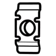 Refrigerator Door Handle Mounting Grommet for GE GFSL6KEXDLS - Part WR02X12813
