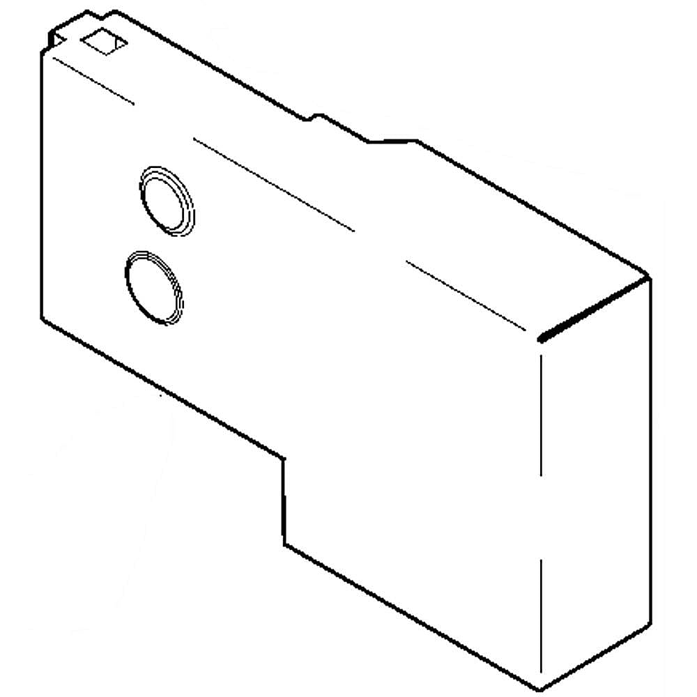 GE Part #wr02X13495, Refrigerator Motor Enclosure, Rear | 8.80 x 6.90 x 5.20